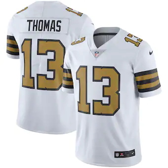 mens nike michael thomas white new orleans saints vapor